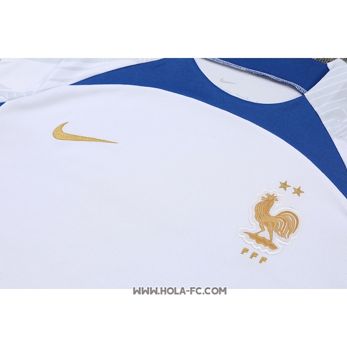 Chandal del Francia 2022-2023 Manga Corta Blanco - Pantalon Corto